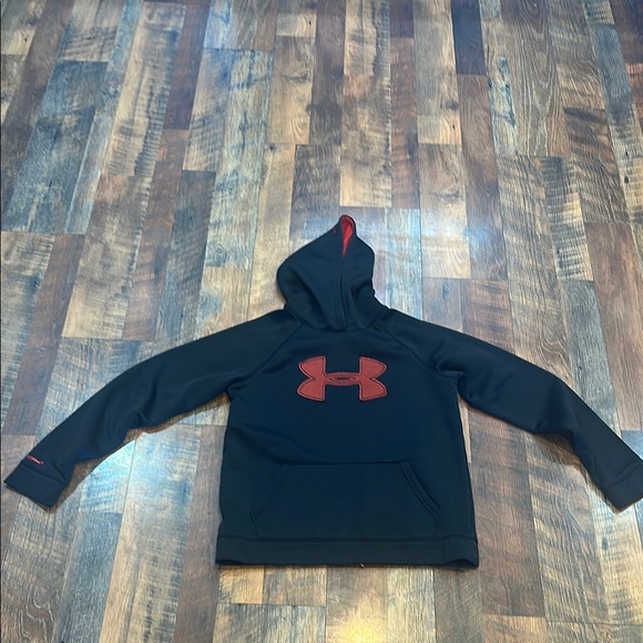 Under Armour Kids Black Jacket with Red Logo 14 (5175) - Picture 1 of 4